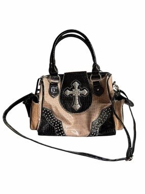 Y2K Western Cross Studded Handbag and Crossbody Cowboy Chic McBling